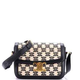 Celine Triomphe Shoulder Bag Triomphe Canvas Medium