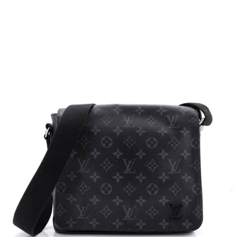 Louis Vuitton District Messenger Bag Monogram Eclipse Canvas PM