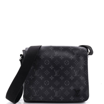 Louis Vuitton District Messenger Bag Monogram Eclipse Canvas PM