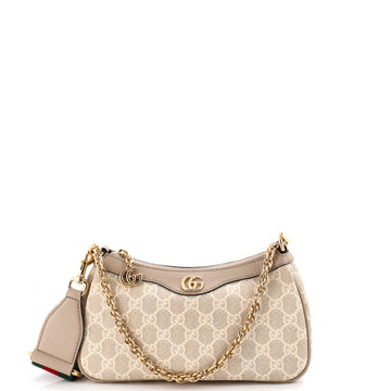 Gucci Ophidia Charm Shoulder Bag GG Coated Canvas Small