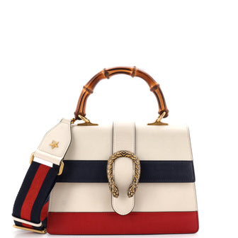 Gucci Dionysus Bamboo Top Handle Bag Colorblock Leather Medium