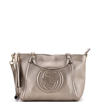 Gucci Soho Convertible Top Handle Bag Leather Small