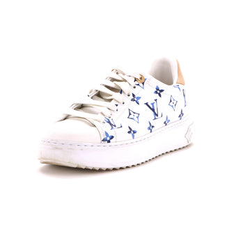 Louis Vuitton Women's Time Out Sneakers Monogram Print Leather