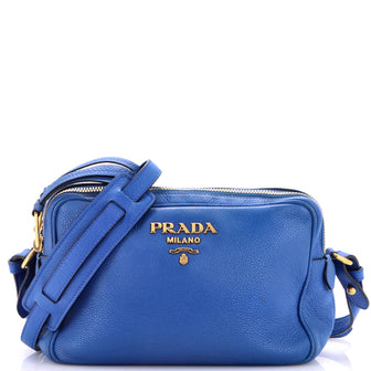 Prada Double Zip Camera Bag Vitello Phenix Medium