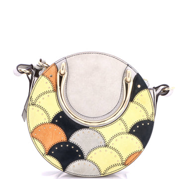 Chloe Pixie Crossbody Bag Studded Suede and Leather Small