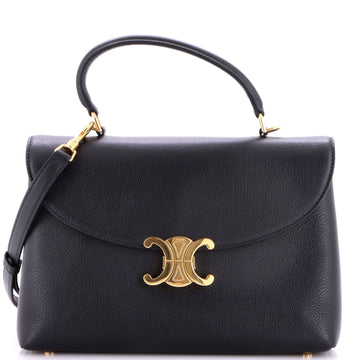 Celine Nino Top Handle Bag Nubuck Medium