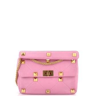Valentino Garavani Roman Stud Flap Bag Quilted Leather Medium
