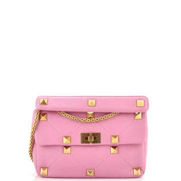 Valentino Garavani Roman Stud Flap Bag Quilted Leather Medium