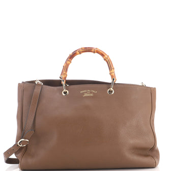 Gucci Bamboo Shopper Tote Leather Large
