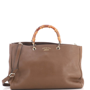 Gucci Bamboo Shopper Tote Leather Large