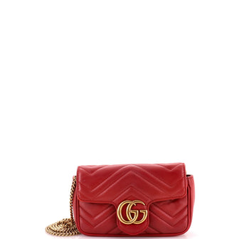 Gucci GG Marmont Flap Bag Matelasse Leather Super Mini