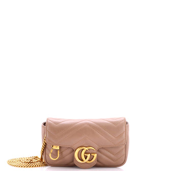 Gucci GG Marmont Flap Bag Matelasse Leather Super Mini