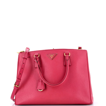 Prada Double Zip Lux Tote Saffiano Leather Medium