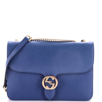 Gucci Interlocking Shoulder Bag Leather Medium
