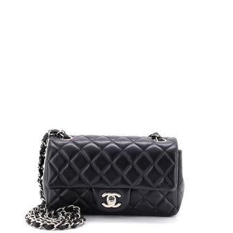 Chanel Classic Single Flap Bag Quilted Lambskin Mini