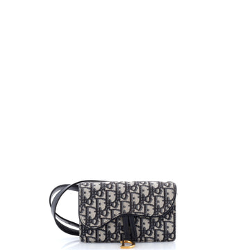 Christian Dior Saddle Rectangular Belt Bag Oblique Canvas