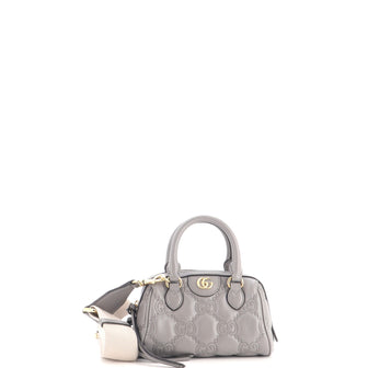 Gucci Ophidia Convertible Boston Top Handle Bag GG Matelasse Leather Mini