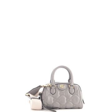 Gucci Ophidia Convertible Boston Top Handle Bag GG Matelasse Leather Mini