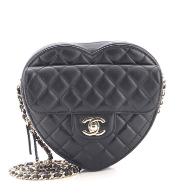 Chanel CC in Love Heart Bag Quilted Lambskin Large