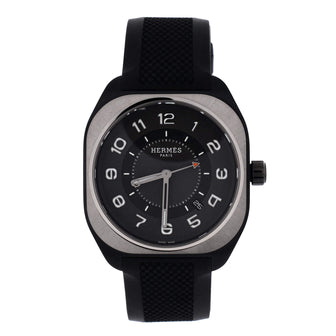 Hermes H08 Automatic Watch Titanium and Rubber 39