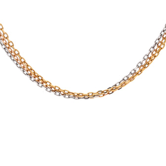 Cartier Trinity Chain Necklace 18K Tricolor Gold