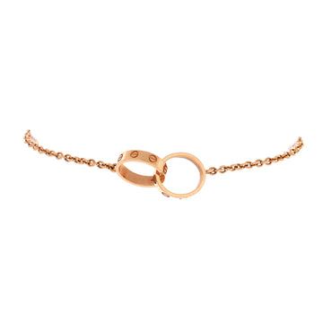 Cartier Love Interlocking Bracelet 18K Rose Gold