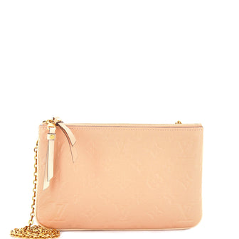 Louis Vuitton Double Zip Pochette Monogram Empreinte Leather