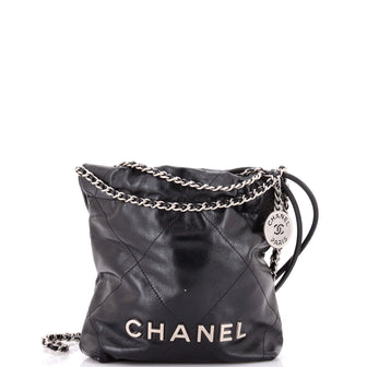 Chanel 22 Chain Hobo Quilted Calfskin Mini