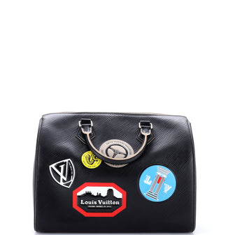 Louis Vuitton Speedy Handbag Limited Edition World Tour Epi Leather 30