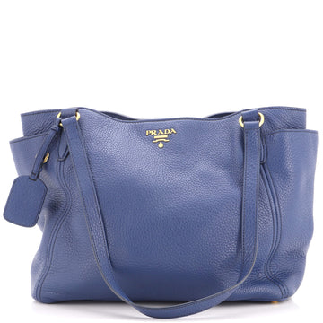 Prada Side Pocket Tote Vitello Daino Medium