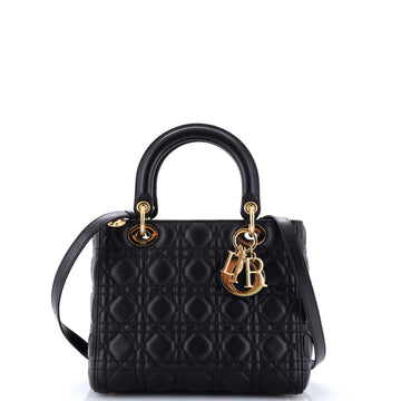 Christian Dior Lady Dior Bag Cannage Quilt Lambskin Medium