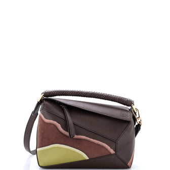 Loewe Puzzle Edge Bag Landscape Printed Leather Small
