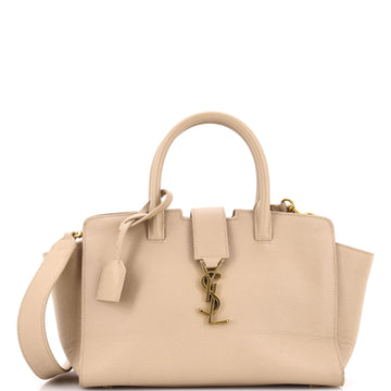 Saint Laurent Monogram Cabas Downtown Leather Baby
