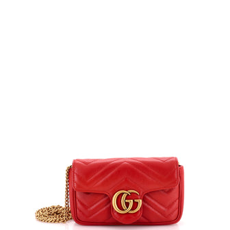 Gucci GG Marmont Flap Bag Matelasse Leather Super Mini