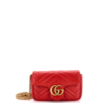 Gucci GG Marmont Flap Bag Matelasse Leather Super Mini