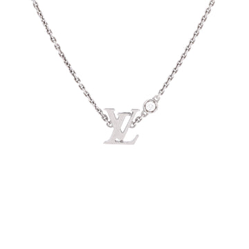 Louis Vuitton Idylle Blossom LV Pendant Necklace 18K White Gold with Diamond
