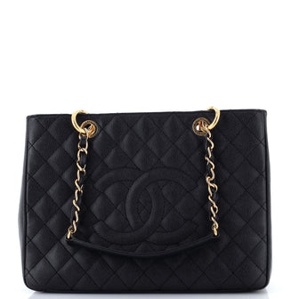 Chanel Grand Shopping Tote Quilted Caviar
