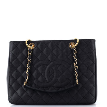 Chanel Grand Shopping Tote Quilted Caviar