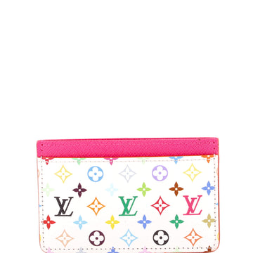 Louis Vuitton x Takashi Murakami Card Holder Monogram Multicolor with Leather