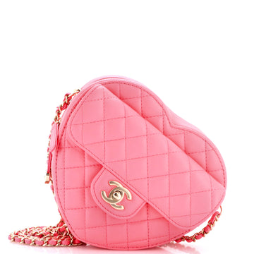 Chanel CC in Love Heart Bag Quilted Lambskin Large