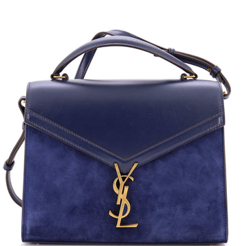 Saint Laurent Cassandra Top Handle Bag Leather and Suede Medium