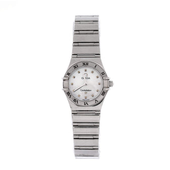 Omega Constellation My Choice Quartz Watch Stainless Steel and Mother of Pearl 22