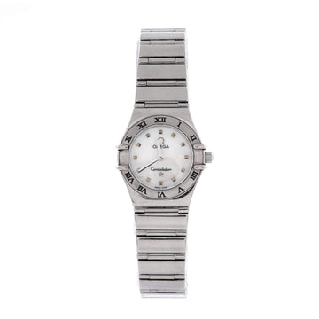 Omega Constellation My Choice Quartz Watch Stainless Steel and Mother of Pearl 22
