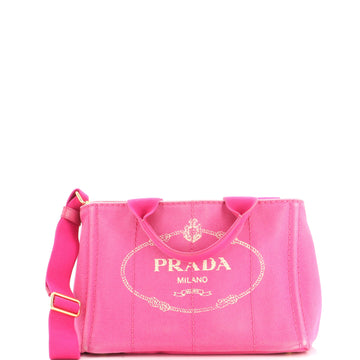 Prada Canapa Convertible Tote Canvas Mini