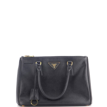 Prada Double Zip Lux Tote Saffiano Leather Small
