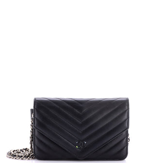 Chanel Envelope Wallet on Chain Chevron Sheepskin