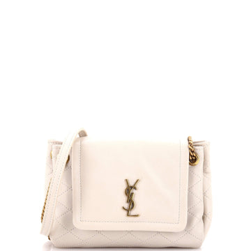 Saint Laurent Nolita Satchel Quilted Leather Mini
