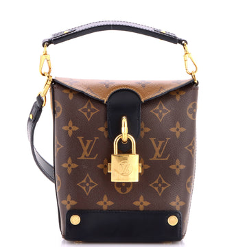 Louis Vuitton Bento Box Handbag Reverse Monogram Canvas