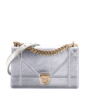 Christian Dior Diorama Flap Bag Crackled Deerskin Small