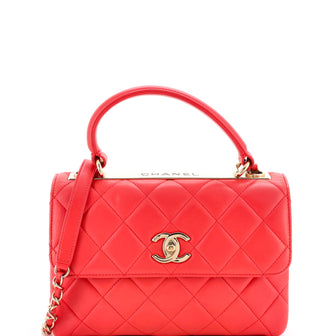 Chanel Trendy CC Top Handle Bag Quilted Lambskin Small